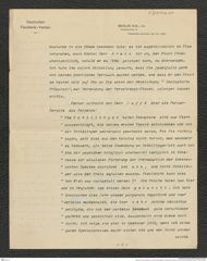 Nachlass Franz Steindachner, Brief (unvollständig) von Deutscher Fischerei-Verein an Franz Steindachner, Inv.Nr. 106.04, Seite 5